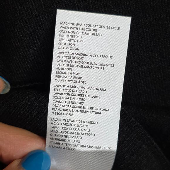 C Wonder SzL NWT Mixed media black Floral soft flowy Pullover Top Sweater Office - Picture 13 of 13